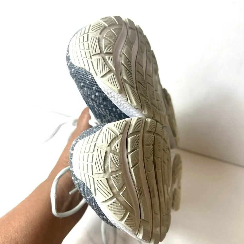 Asics Women's Gel Nimbus 22 Gray Running Shoes Sneakers Size 10 Low Top Lace Up